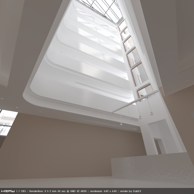With white background walls