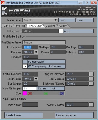 Cornell_Kray_FG_settings.jpg (97.04 KiB) Viewed 12031 times Kray FG settings