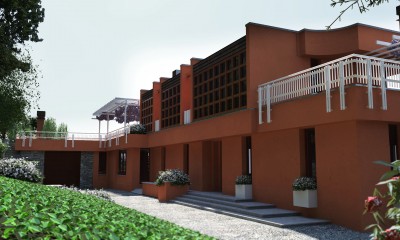 orange house